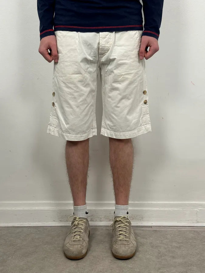2000s Dolce & Gabbana White Cargo Shorts  qSsTvZY 0