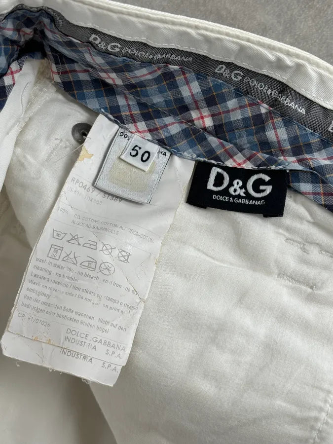 2000s Dolce & Gabbana White Cargo Shorts  qSsTvZY 10