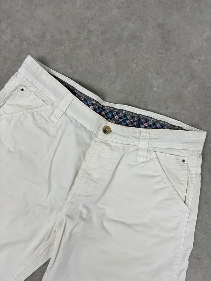 2000s Dolce & Gabbana White Cargo Shorts  qSsTvZY 4