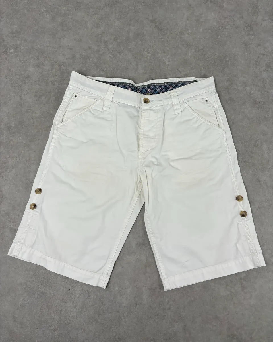 2000s Dolce & Gabbana White Cargo Shorts  qSsTvZY 1