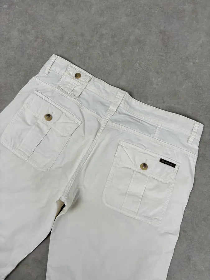 2000s Dolce & Gabbana White Cargo Shorts  qSsTvZY 6
