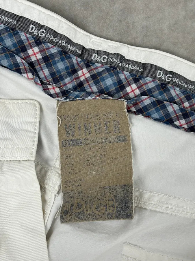 2000s Dolce & Gabbana White Cargo Shorts  qSsTvZY 11