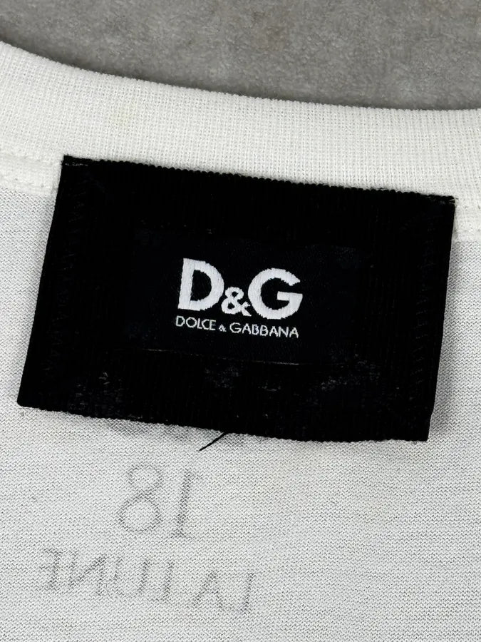 2000s Dolce & Gabbana White Claudia Schiffer Nude Portrait Tank Top bZjlupQ 8