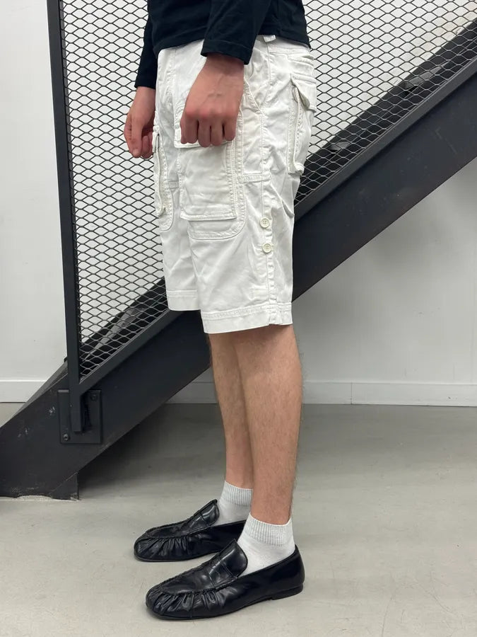 SS2004 Dolce & Gabbana White Cargo Shorts parVxgc 2