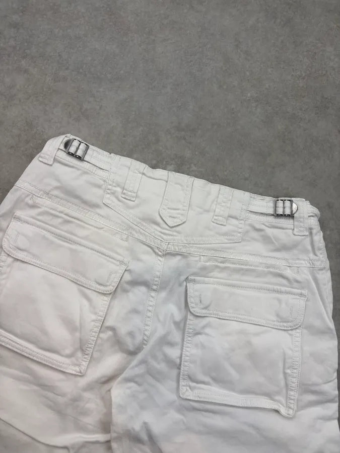 SS2004 Dolce & Gabbana White Cargo Shorts parVxgc 6