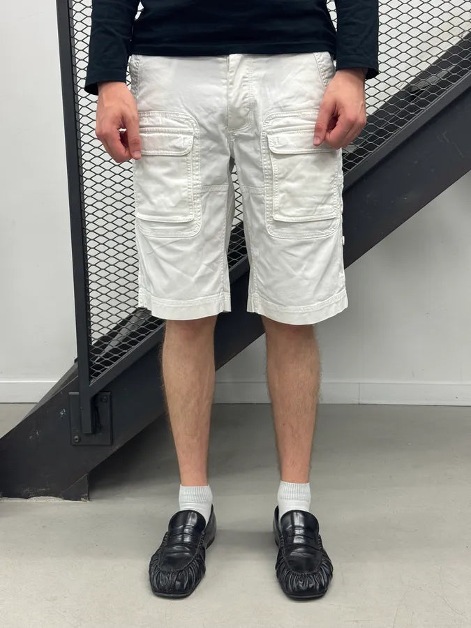 SS2004 Dolce & Gabbana White Cargo Shorts parVxgc 1
