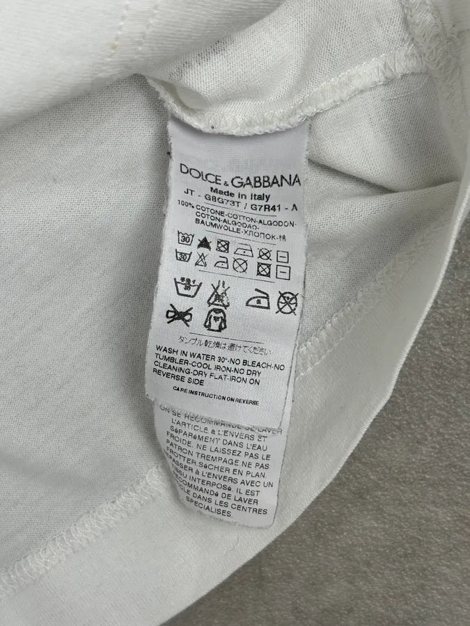 SS2010 Dolce & Gabbana White Monica Belluci Portrait T-Shirt PXrsUbi 8