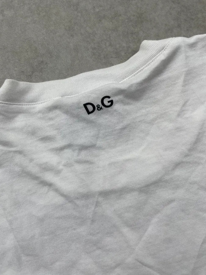 Dolce & Gabbana White Cotton Latin Lover Portrait T-Shirt lXohgHA 11