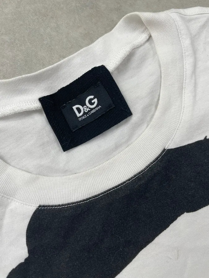 Dolce & Gabbana White Cotton Latin Lover Portrait T-Shirt lXohgHA 8