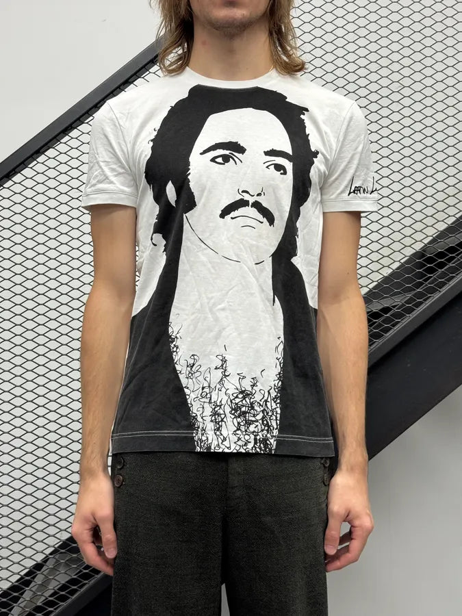 Dolce & Gabbana White Cotton Latin Lover Portrait T-Shirt lXohgHA 1