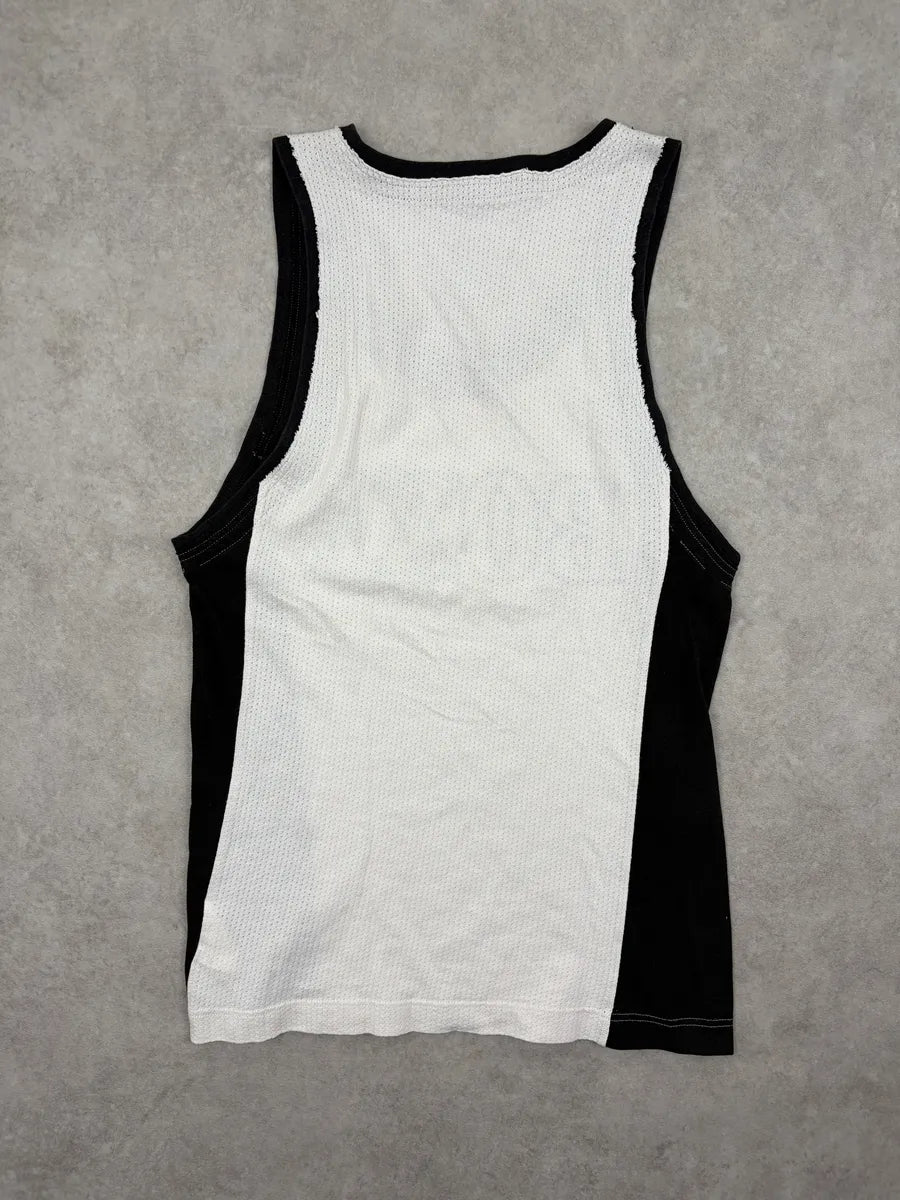 AW2006 Dolce & Gabbana White & Black Mesh Boxe Tank Top IOgcWha 5
