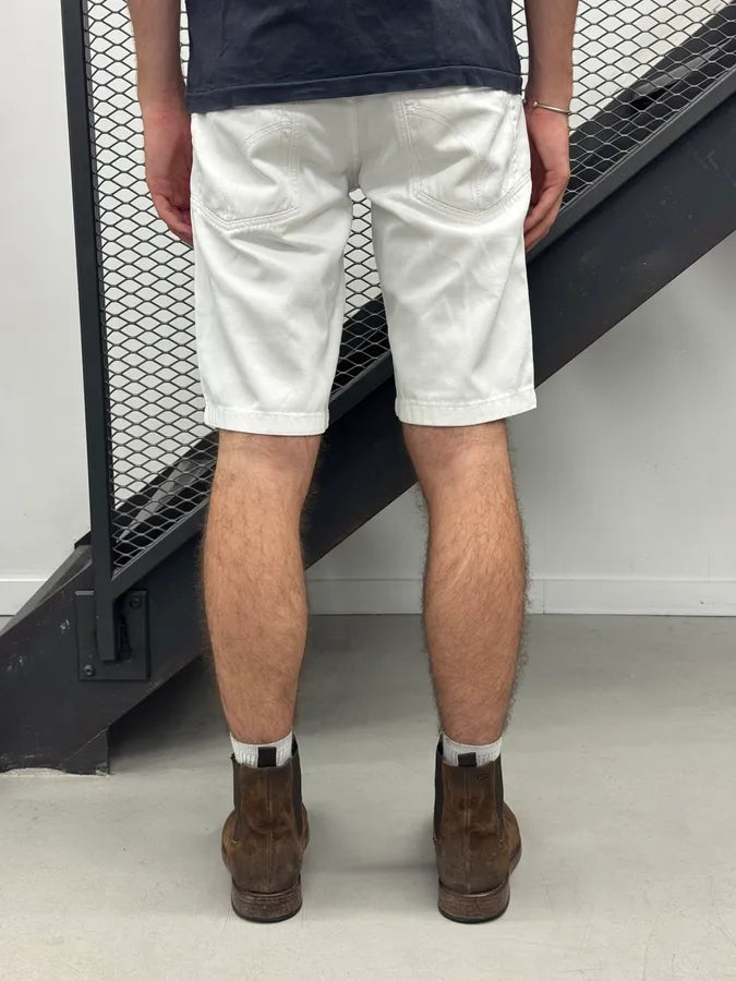 SS2003 Dolce & Gabbana White Distressed Shorts YCCTtkD 2