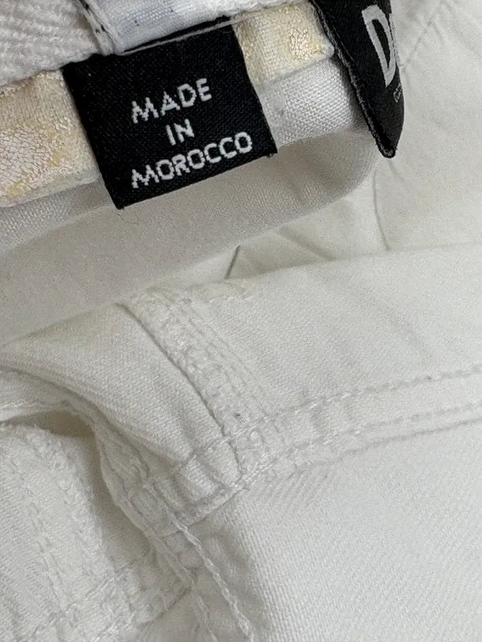 SS2003 Dolce & Gabbana White Distressed Shorts YCCTtkD 11