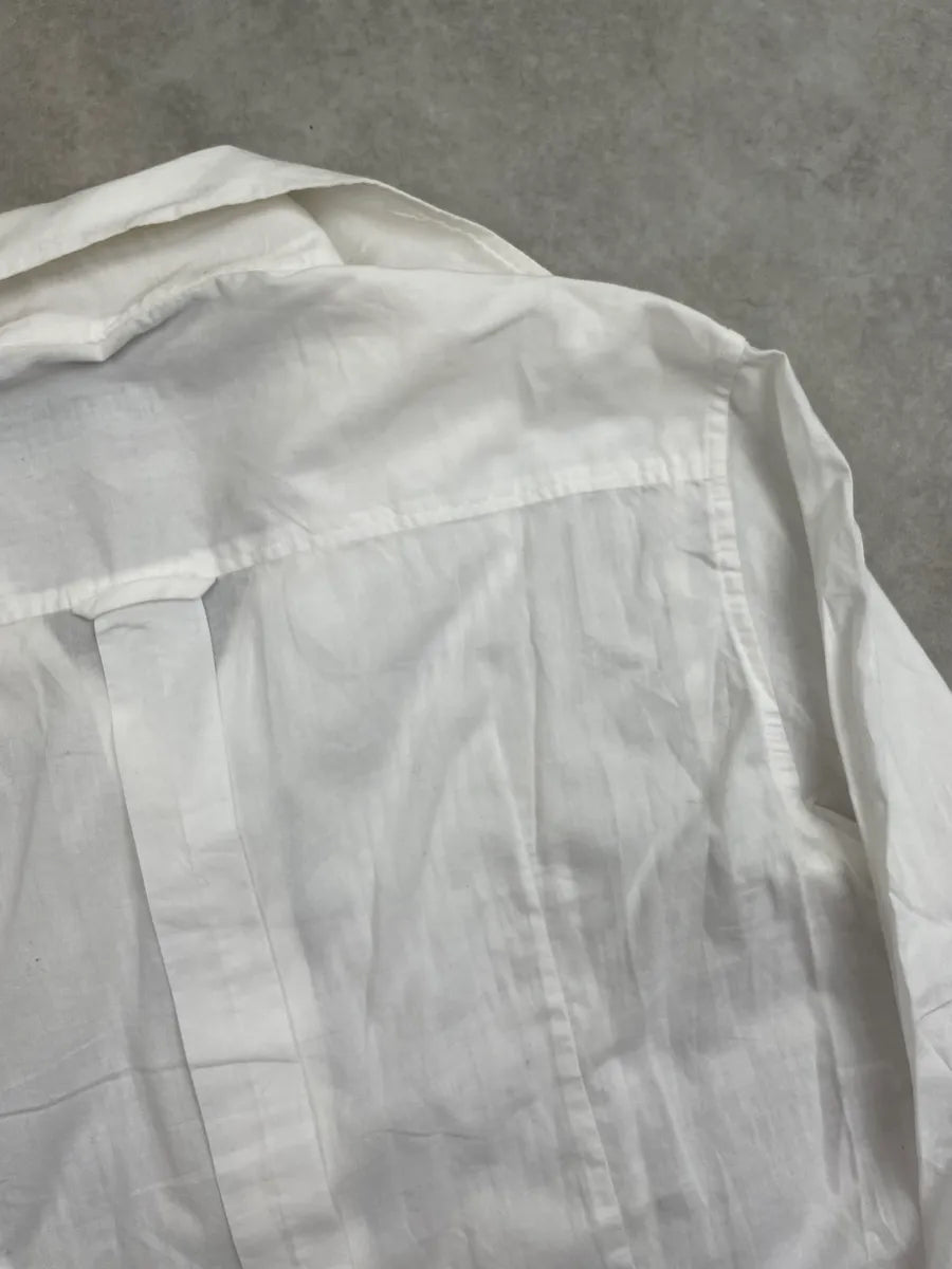 2000s Dolce & Gabbana White Pleated Button-Up Shirt vBbYamJ 9