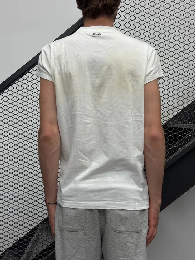 2000s Dolce & Gabbana White S.Domenico Graphic T-Shirt sxHgTpY 2