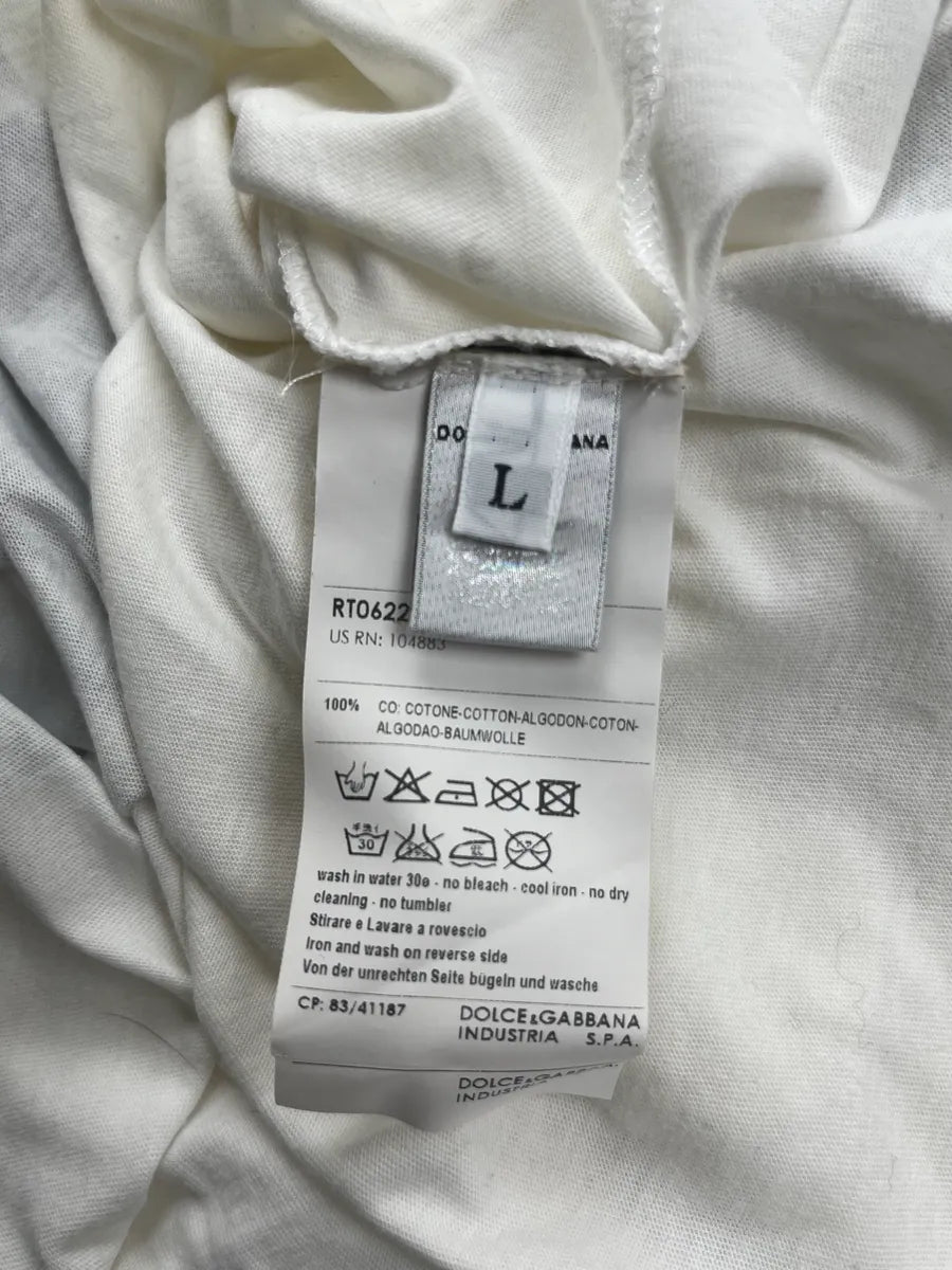 2000s Dolce & Gabbana White S.Domenico Graphic T-Shirt sxHgTpY 7