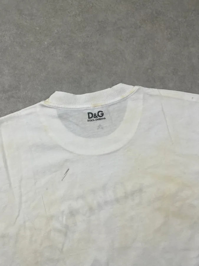 2000s Dolce & Gabbana White S.Domenico Graphic T-Shirt sxHgTpY 5