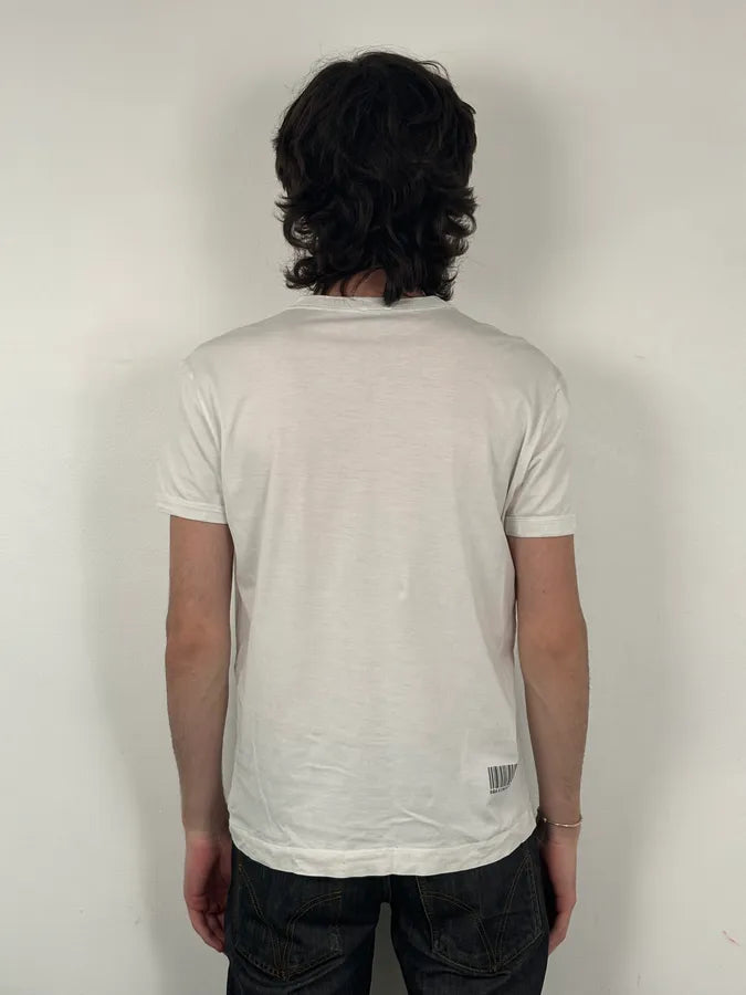 2000s Dolce & Gabbana White Tie Trompe Loeil T-Shirt CIHhFCB 2