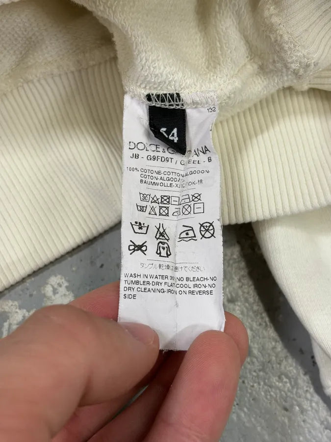 Dolce & Gabbana White Crown Hoodie LZHsmWO 9