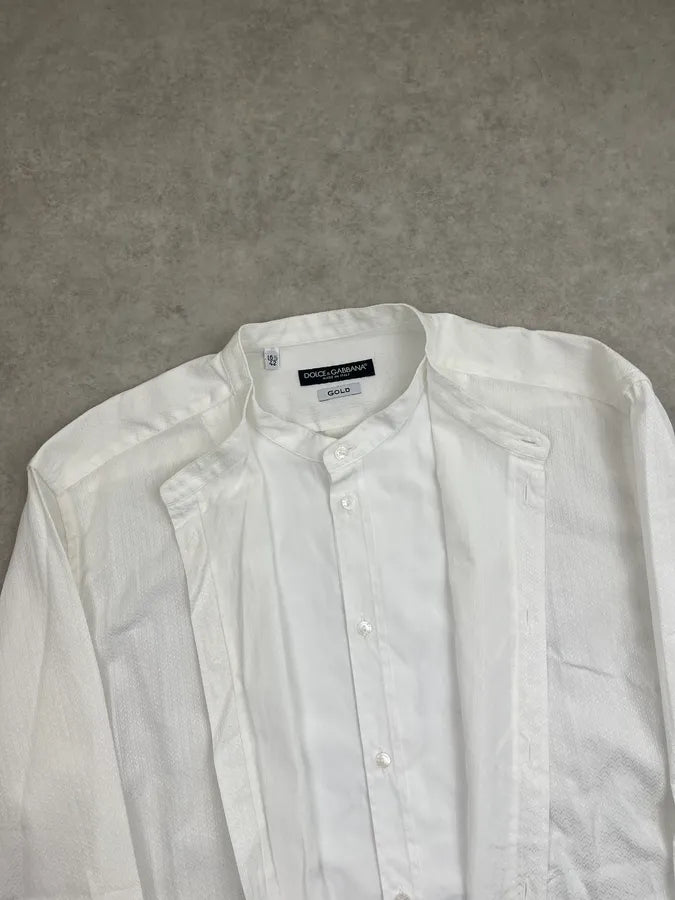 Dolce & Gabbana White Double Layered Shirt MONNSJl 4