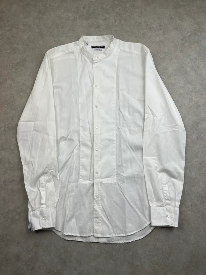 Dolce & Gabbana White Double Layered Shirt MONNSJl 3