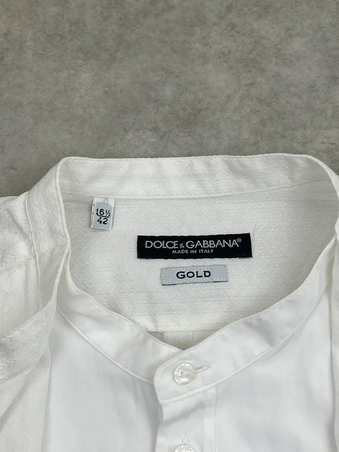 Dolce & Gabbana White Double Layered Shirt MONNSJl 10