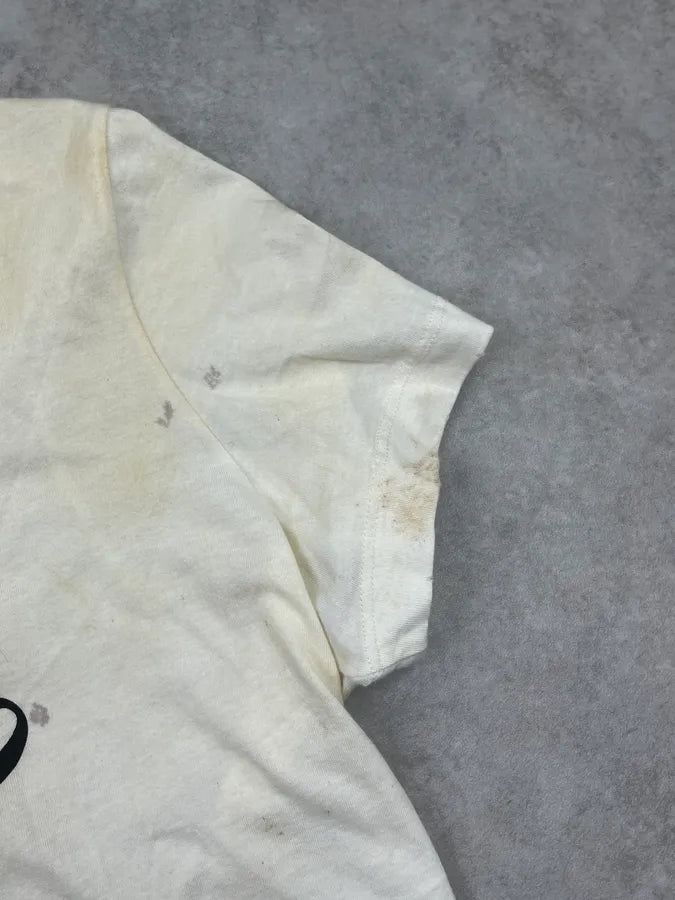 2000s Dolce & Gabbana White Holy Stefano Dirty Effect T-Shirt eRwPfLi 7