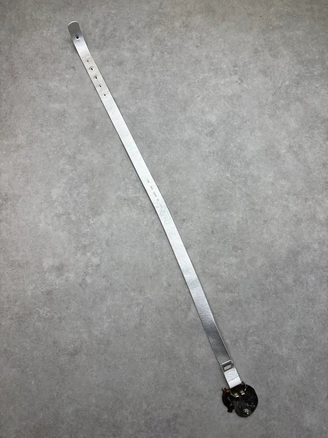 2000s Dolce & Gabbana White Leather Strawberry Belt jqAPErf 7