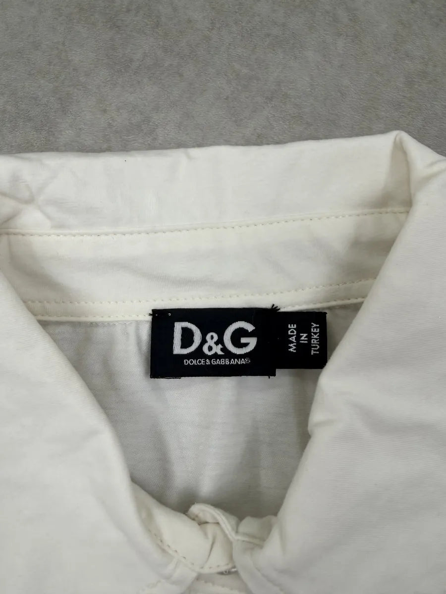 SS2006 Dolce & Gabbana White Shinny Living Polo dBvgeAE 5