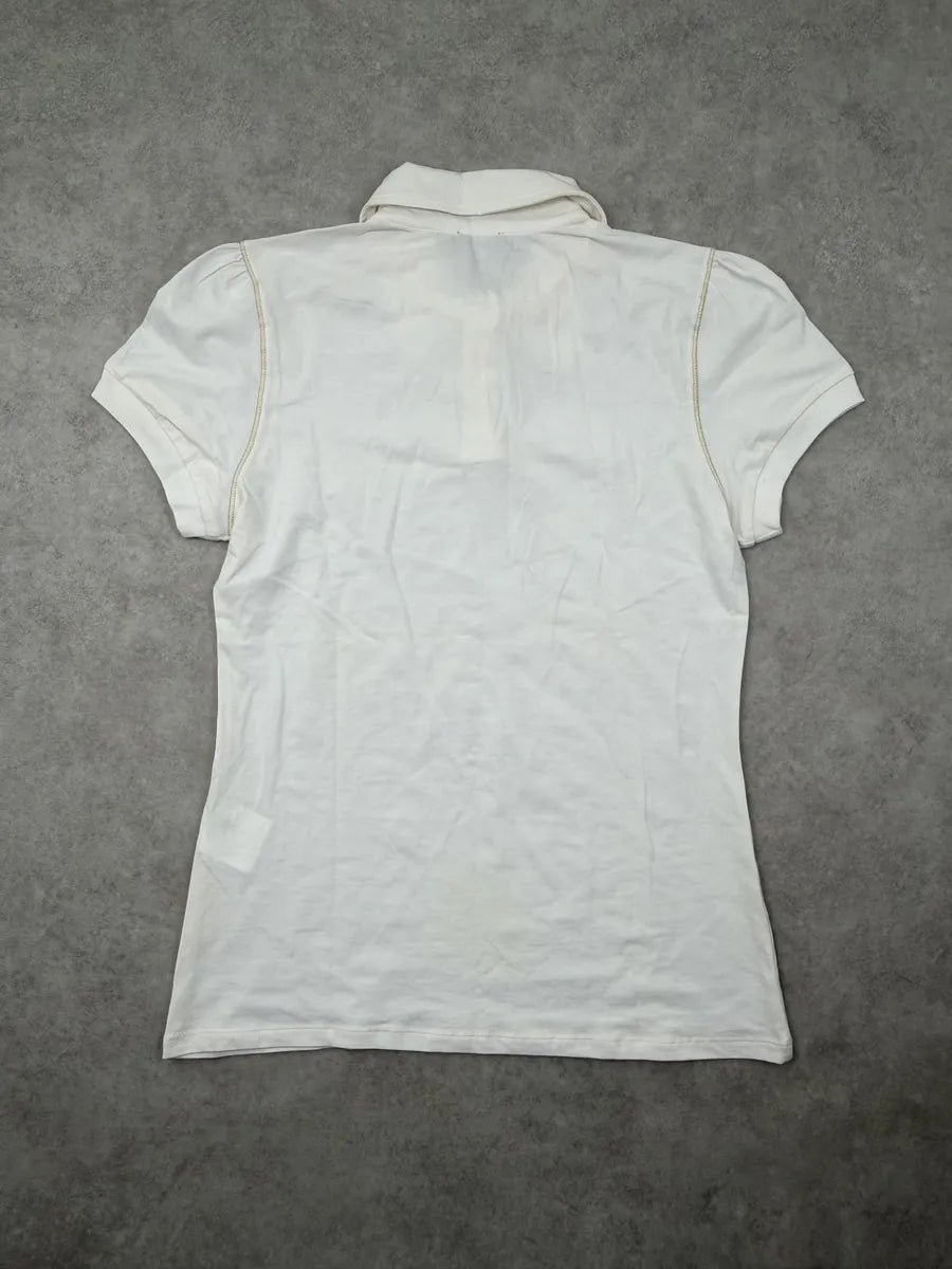SS2006 Dolce & Gabbana White Shinny Living Polo dBvgeAE 4