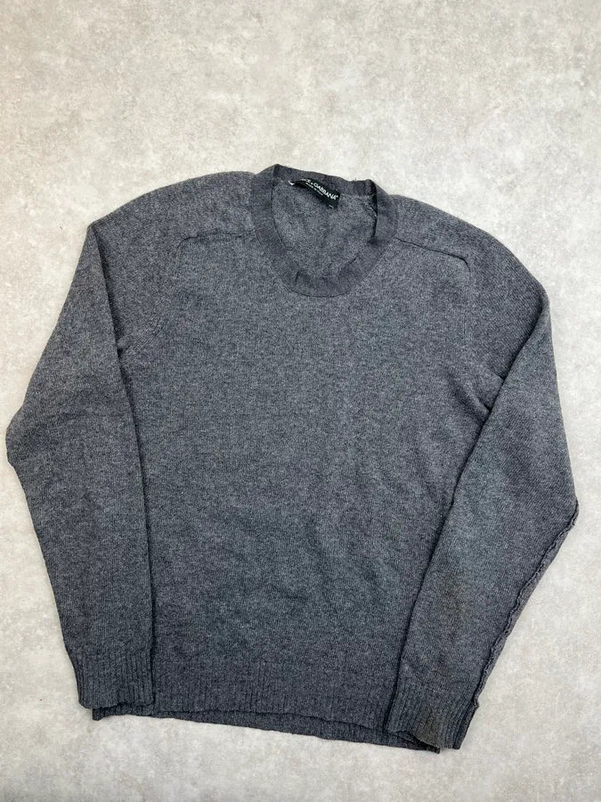 2010s Dolce & Gabbana Grey Minimalist Sweater eMCPqkn 3