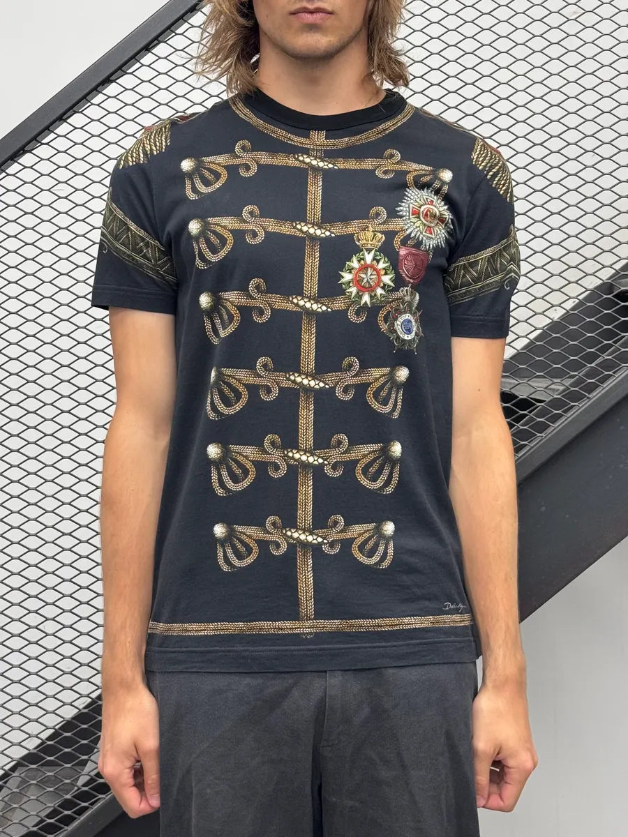 AW2017 Dolce & Gabanna Army Navy Napoleon T-Shirt vrOjpYu 0