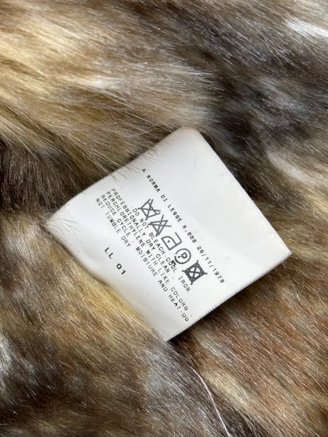 AW2001 Dolce & Gabbana Brown Faux Fur Corduroy Jacket  IIvaFcz 11