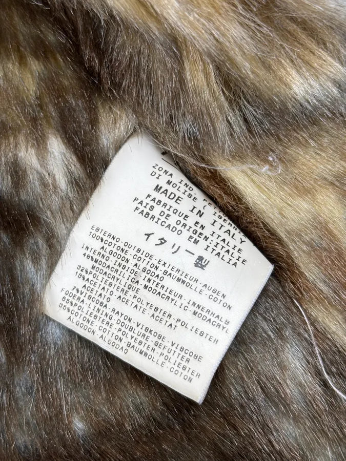 AW2001 Dolce & Gabbana Brown Faux Fur Corduroy Jacket  IIvaFcz 10