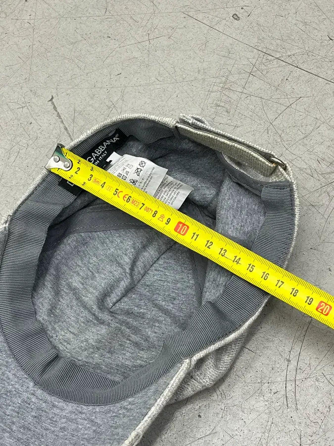 Dolce & Gabbana Grey Distressed Italia Logo Cap xrQQoFa 12