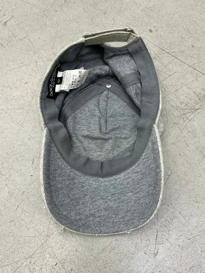Dolce & Gabbana Grey Distressed Italia Logo Cap xrQQoFa 9