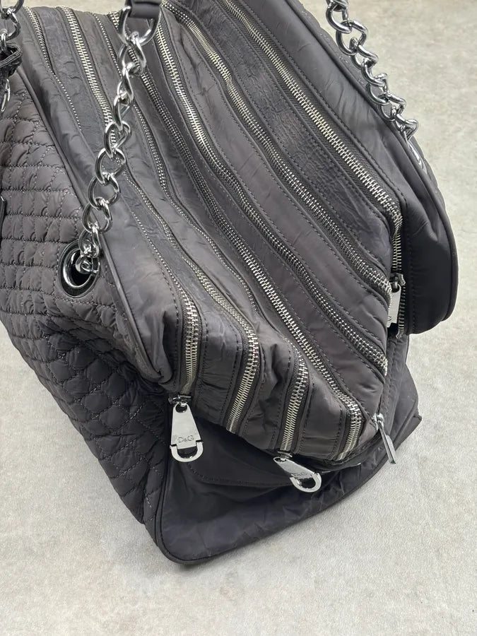 AW2010 Dolce Gabbana Grey Lily Glam Bag  Voiqsyw 8