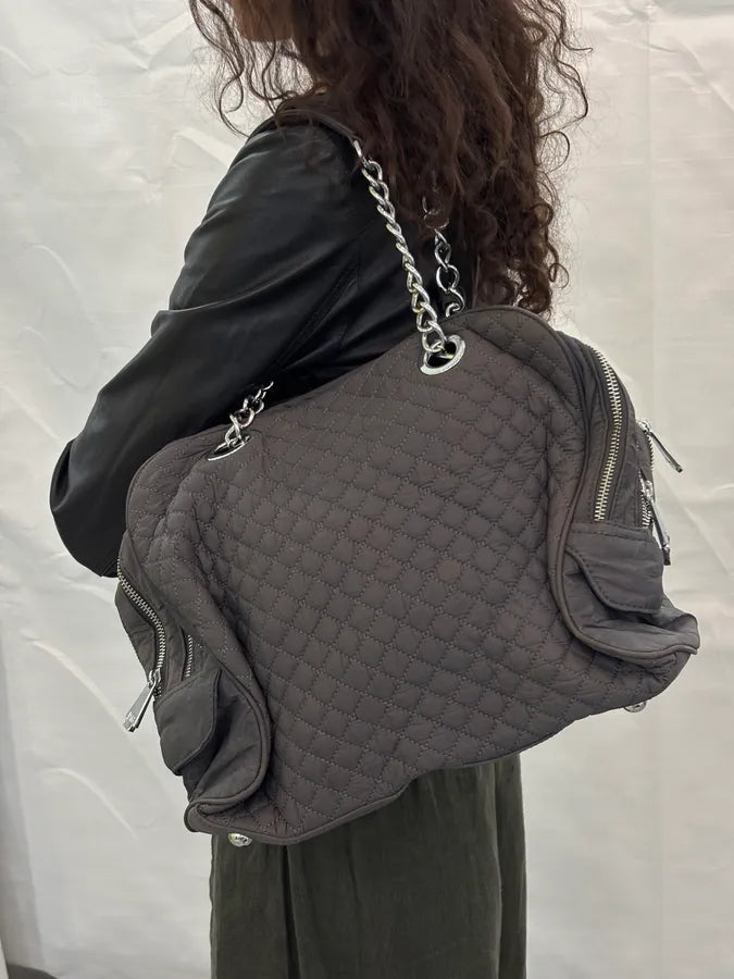 AW2010 Dolce Gabbana Grey Lily Glam Bag  Voiqsyw 2