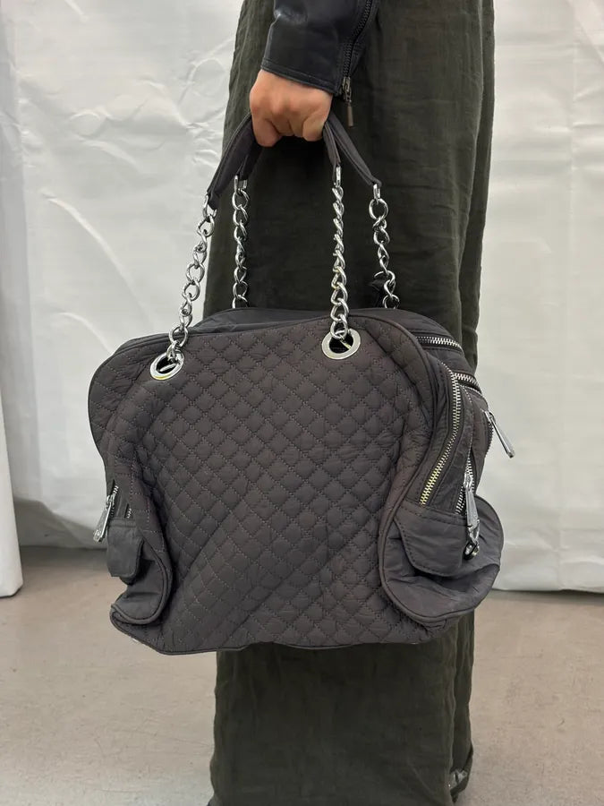 AW2010 Dolce Gabbana Grey Lily Glam Bag  Voiqsyw 1