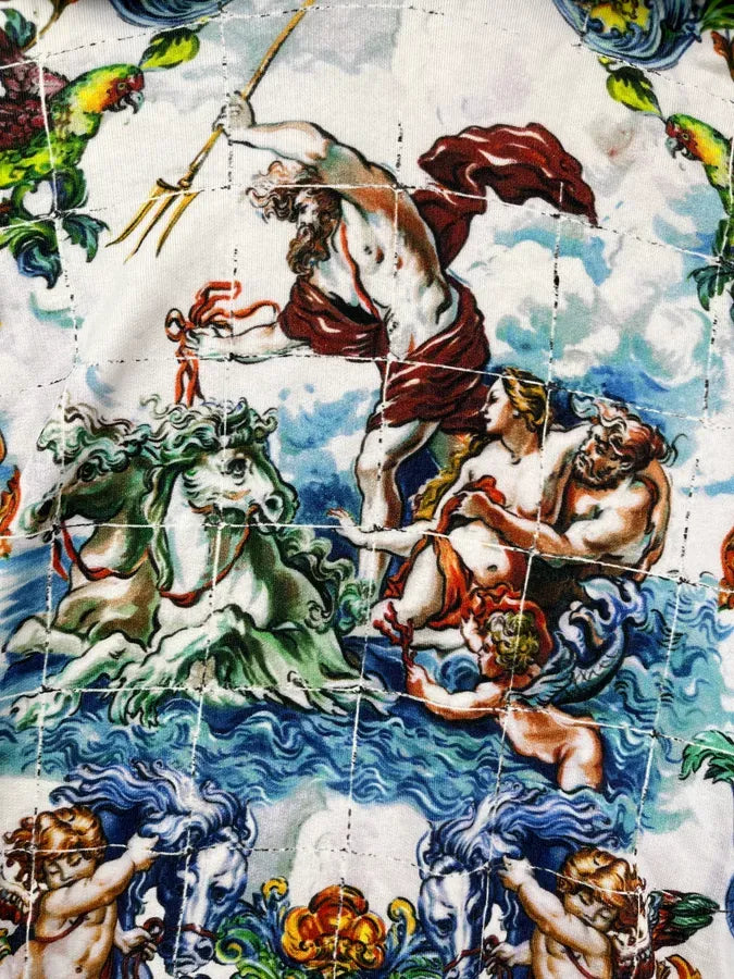 Dolce & Gabbana White Hoodie Mythological Figures Paintings kDagLdW 7