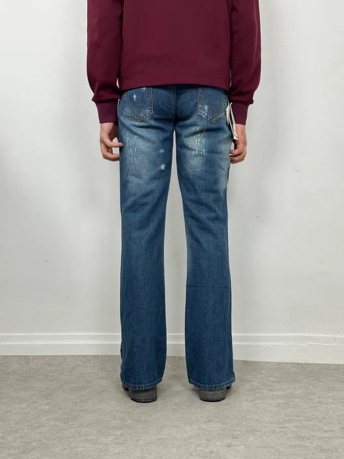 Dolce & Gabbana Straight Low Waist Blue Denim Jeans VFjopYe 3