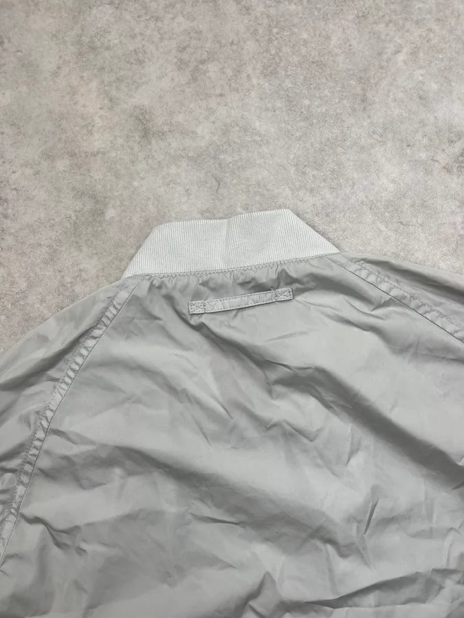 SS2006 Prada Grey Redlined Soft Windbreaker Jacket Kfskfio 7