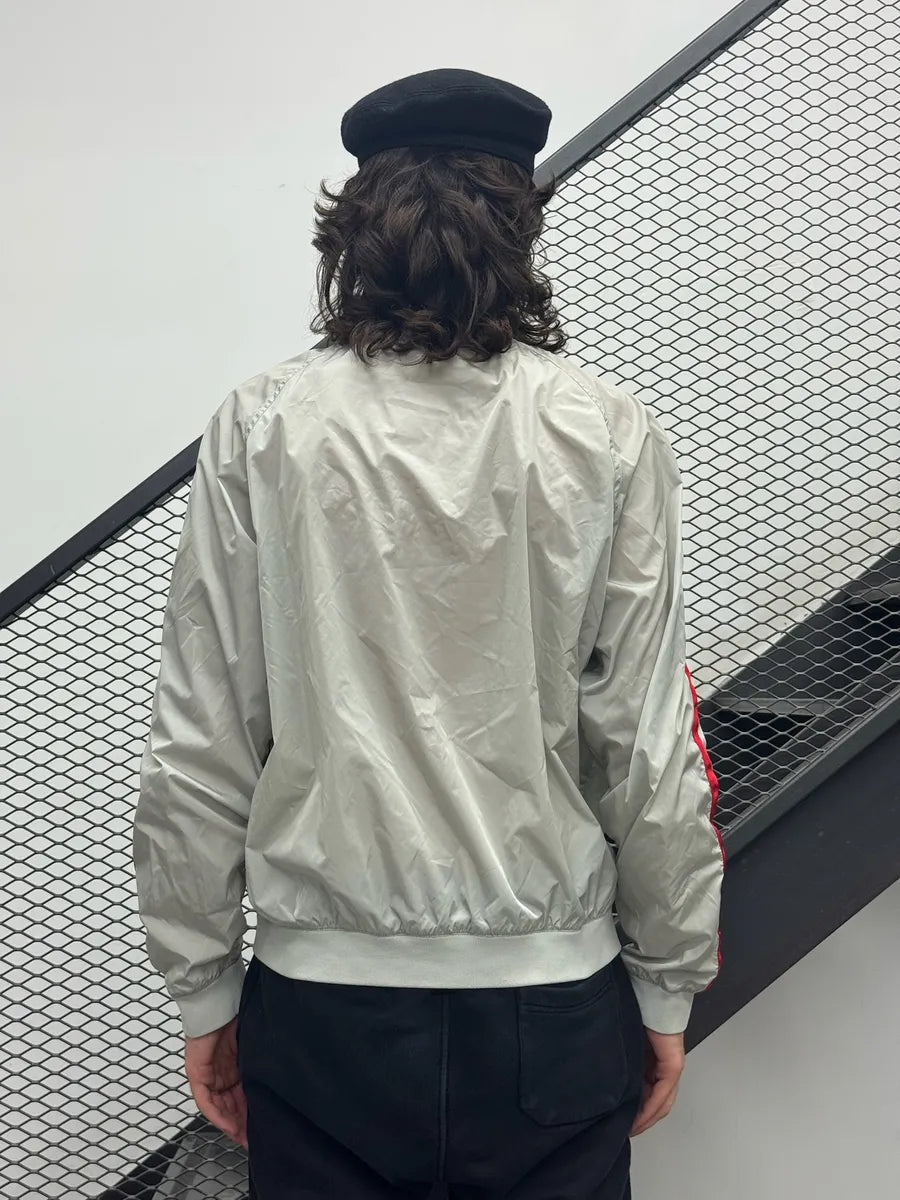 SS2006 Prada Grey Redlined Soft Windbreaker Jacket Kfskfio 2