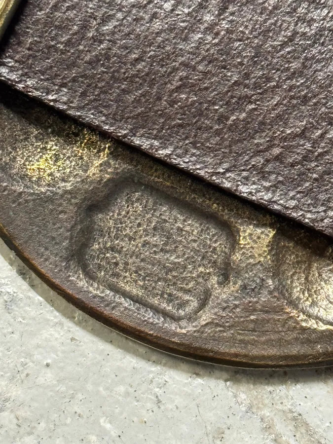 Dries Van Noten Antique Sword Buckle Leather Belt MfHwHTC 10