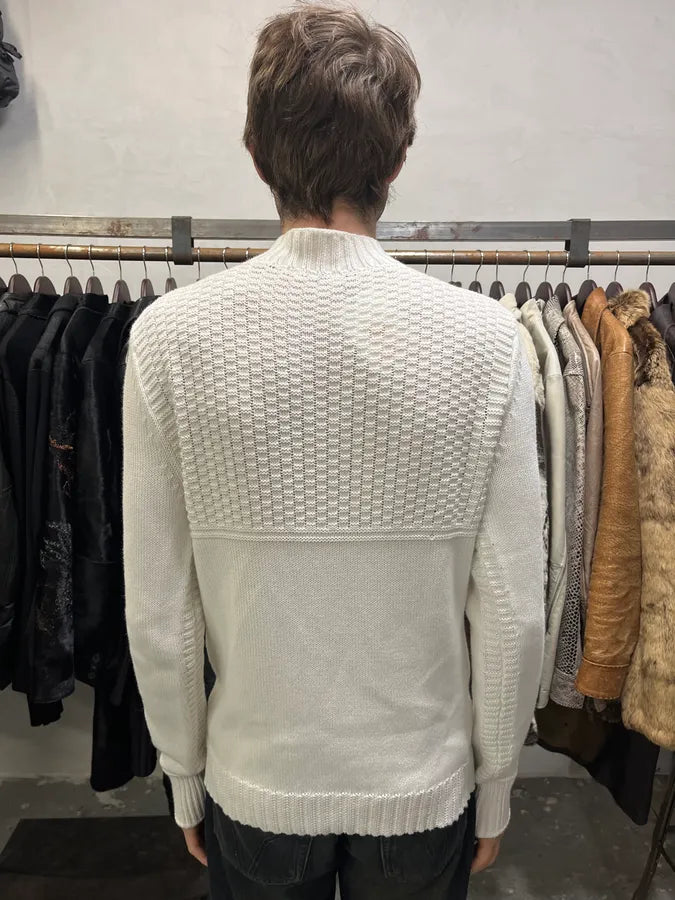 Dries Van Noten Architecture White Sweater bJzBryk 2