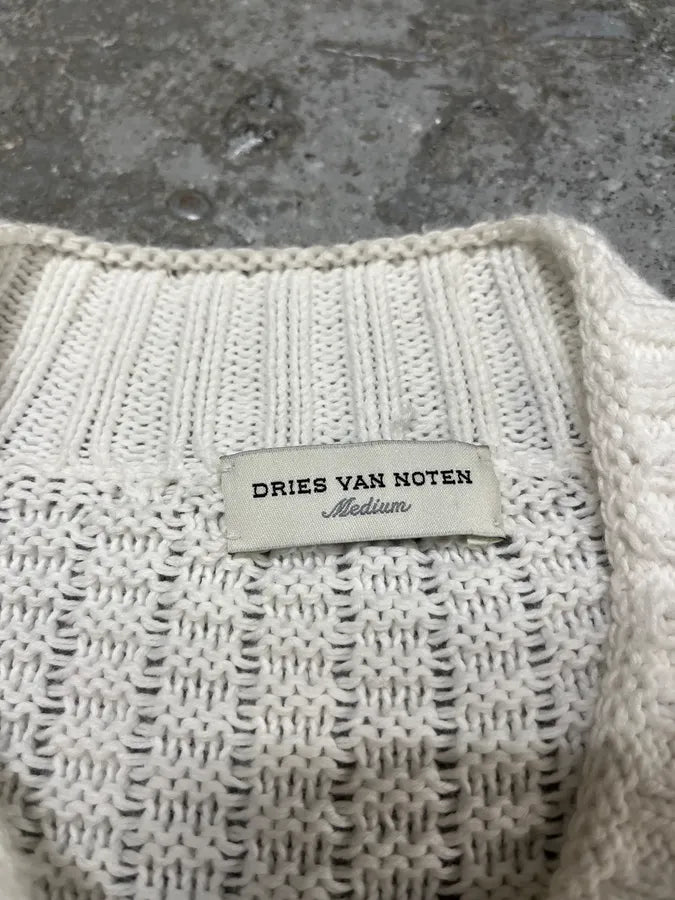 Dries Van Noten Architecture White Sweater bJzBryk 6
