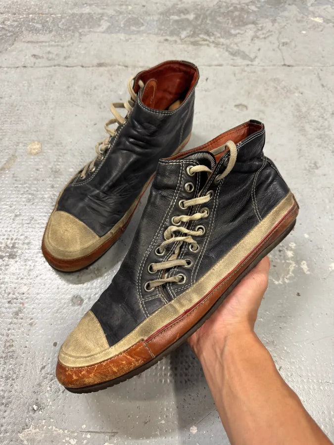 Dries Van Noten Asymmetrical Laced Leather Shoes ncEjIFB 0