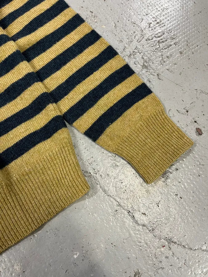 Dries Van Noten Beige & Black Striped Wool Sweater UYxTUbX 5