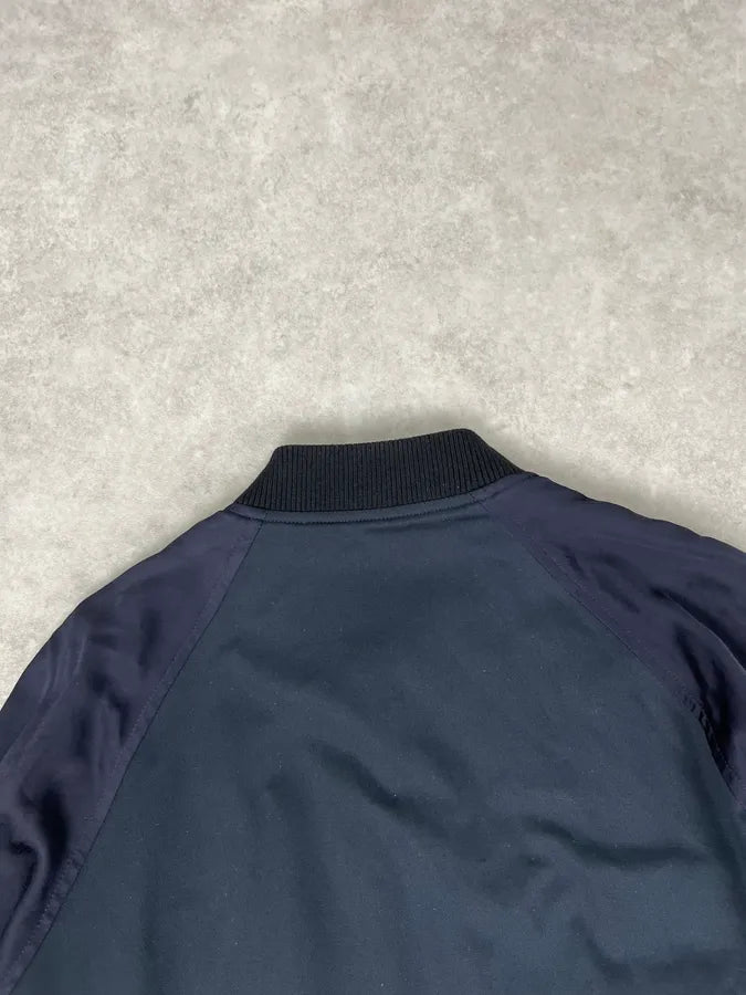 Dries Van Noten Beige & Navy Reversible Bomber Jacket CnnDute 13