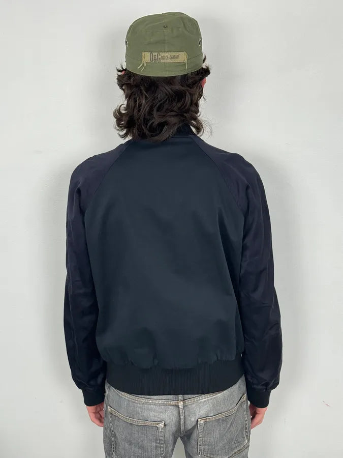 Dries Van Noten Beige & Navy Reversible Bomber Jacket CnnDute 7